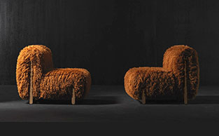 Modern Luxury Accent Chair Wooly