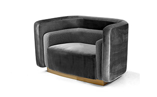 Modern Luxury Art Deco Armchair