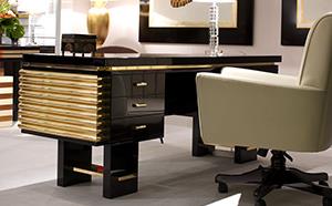 Luxury Tubular Brass design Desk