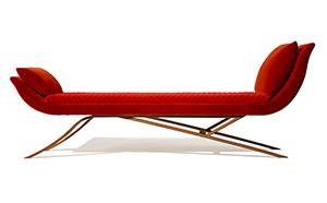 Sculptural Bronze Chaise Longue BR