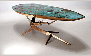 Artisan Patina Bronze Coffee Table