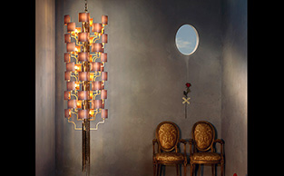 Contemporary Chandelier with 44 light shades