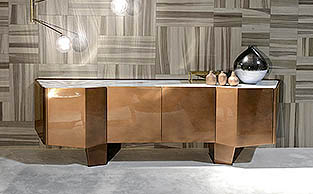Modern Architectural Sideboard Cubist Design