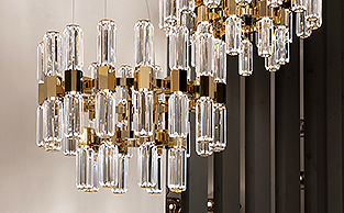 Contemporary Cut Crystal Chandelier 40 Lights