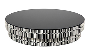 Coffee Table with Modern Optic Design 