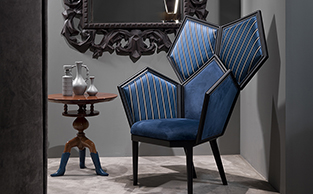 Modern Design Armchair Polygon Shape