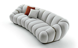 Modern Designer Sofa with Curved Design