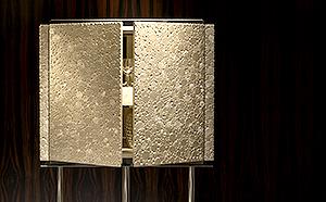 Luxury Bar Cabinet with Gold Leaf Mosaic design