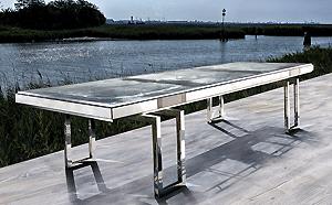 Architectural Venetian Glass Dining Table