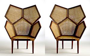 Sculptural Cane Armchair