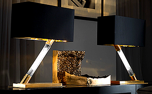 Modern Luxury Cut Crystal Table Lamps