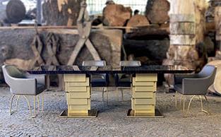 High End Macassar Ebony Dining Table