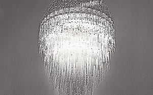 Modern Plexiglass Crystal Chandelier 