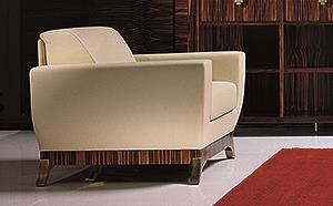 Modern Luxury Leather Armchair