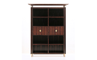 MACASSAR EBONY MODULAR BOOKCASE 