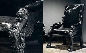 Luxury Carved Armchair Mythical Creature