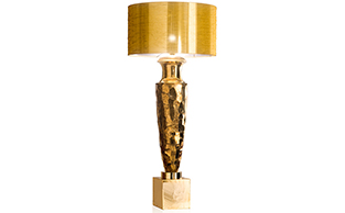 Luxury Gold Majolica Table Lamp