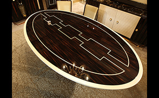 Macassar Ebony Dining Table 