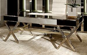 Steel and Ebony Luxury Architectural Desk