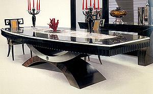 High End Macassar Ebony Dining Table