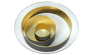 Sculptural Gold Coffee Table