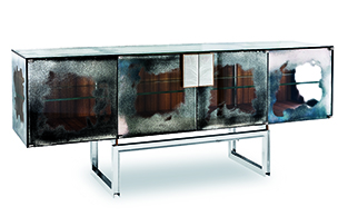 Modern Designer Venetian Glass Sideboard