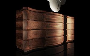 Luxury Solid Walnut Credenza 