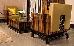 Luxury Macassar Ebony Armchair 