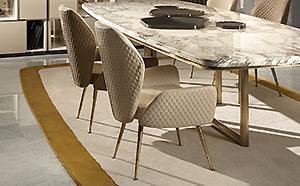 Modern Luxury Chair upholstered in Fine Leather