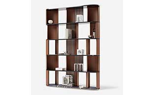 Luxury Leather Display Bookcase