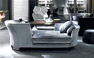 Luxury Dormeuse Style Sofa