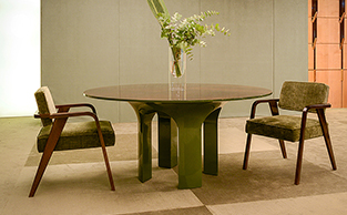 Contemporary Luxury Walnut Dining Chair 