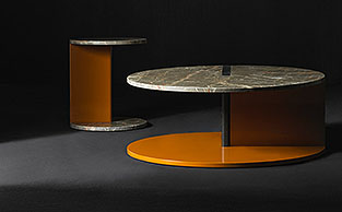 Luxury Modern Asymmetric Marble Coffee Table