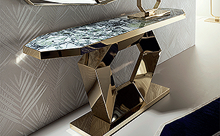 Luxury Gold Console Table 