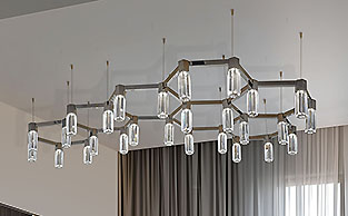 Contemporary Crystal Chandelier with 27 Lights