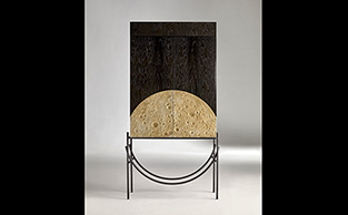 Contemporary Bar Cabinet Moon Design