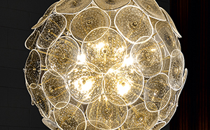 Luxury Gold Murano Glass Chandelier
