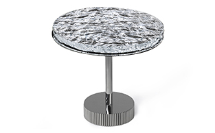 Luxury Volcanic Murano Glass Side Table