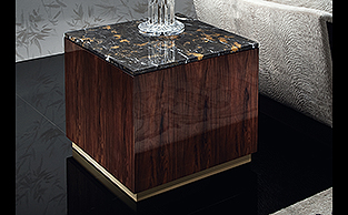 Luxury Rosewood Square Side Table