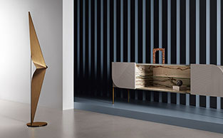 Contemporary Design Bronze Floor Lamp