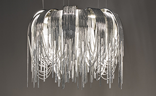 Sculptural Chains Chandelier 