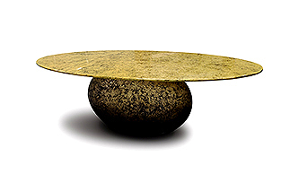 Sculptural Fiberglass Dining Table