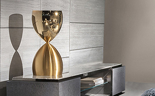 Modern Table Lamp with Hour Glass Shape