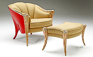 Sculptural Artisan Armchair 