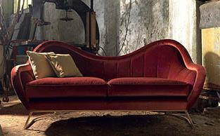 Sculptural Curvaceous Sofa