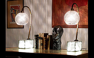 Luxury Crystal and Marble Table Lamps
